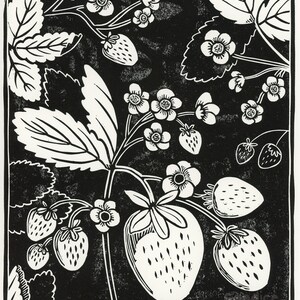 Strawberries Block Print image 2