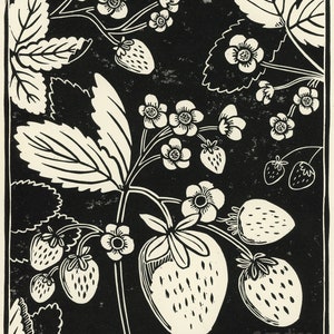 Strawberries Block Print image 8