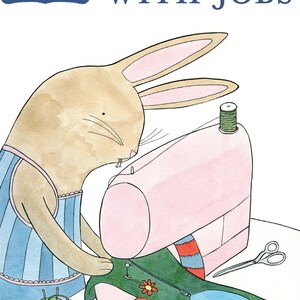 DIGITAL DOWNLOAD Cordial Kitten Coloring Book Animals With Jobs