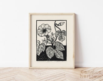 Seed Packet Block Print