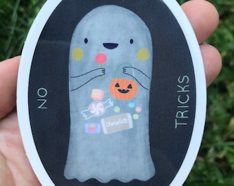 No Tricks Just Treats Vinyl Sticker