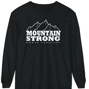 North Carolina Mountain Strong långärmad t-shirt med bekväma färger bild 6