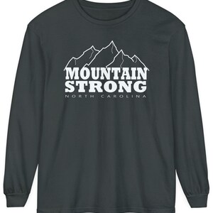 North Carolina Mountain Strong långärmad t-shirt med bekväma färger bild 9