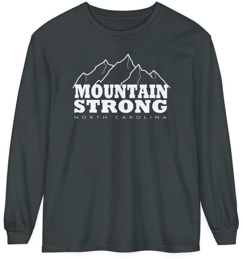 North Carolina Mountain Strong långärmad t-shirt med bekväma färger bild 9