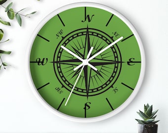 Kompass Rose Wanduhr: Nautische Wohnkultur