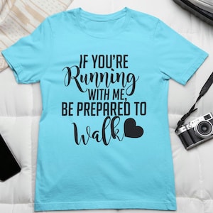 Funny Walking Exercise Shirt: Ladies Comfort Colors Tee