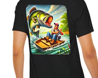 Funny Angry Bass Fishing T-Shirt: Helpless Fisherman Gift