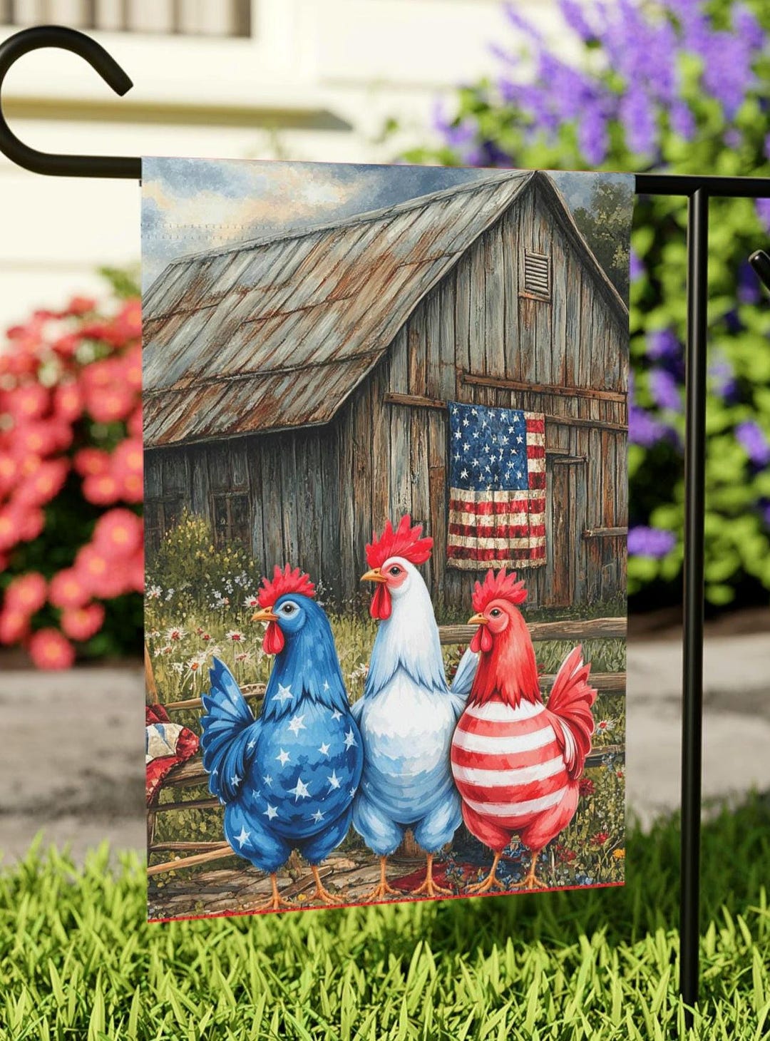 Toland Home Garden 102177 Bandiera Decorativa Per Esterno | 60x100 Cm | 100% Poliestere | Service Star Flag | Prodotto USA