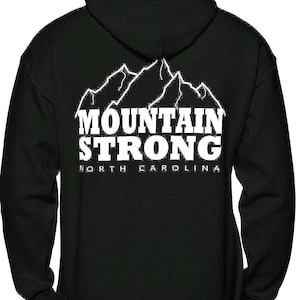 North Carolina Mountain Strong Hoodie: Unisex Appalachian Hiking Gift
