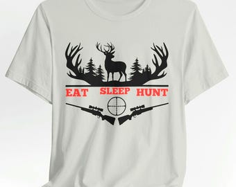 Whitetail Buck Deer Hunting Shirt: Unisex Jersey Tee