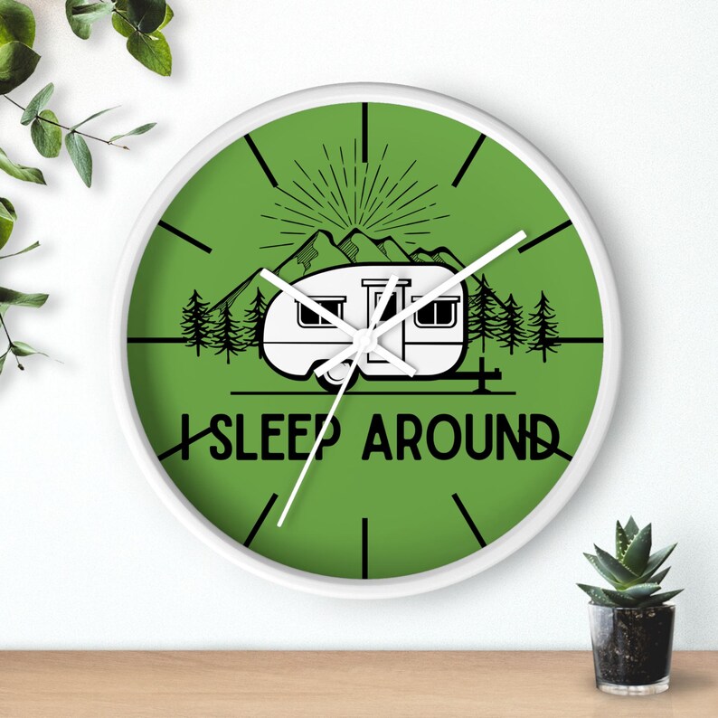 Funny Camper RV Wall Clock: Quirky Camping Home Decor - Etsy