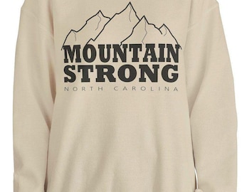 Mountain Strong North Carolina-tröja: Orkanrelief-tröja