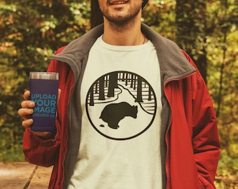 Funny Bear Comfort Colors Tee: Nature Lover Unisex Shirt