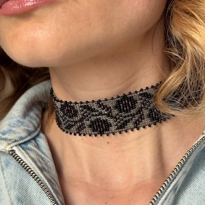 Unique necklace | Ukrainian traditional necklace | Choker | Bead Choker | Bead Necklace | Native beadwork | Handmade Jewelry | Collar