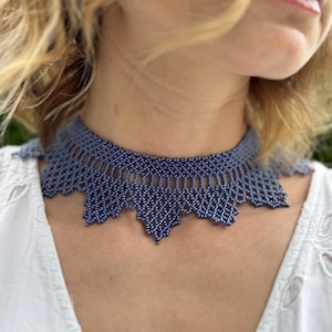 Handgjord pärlhalsband | Ukrainskt Sylianka-halsband