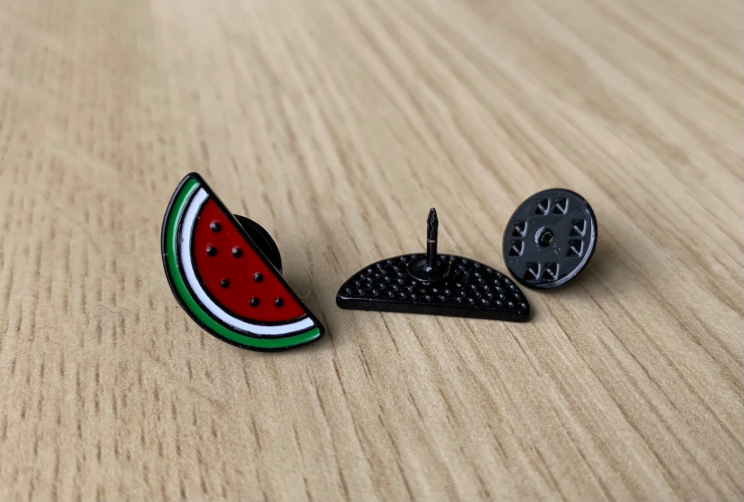 Palestine Symbol Half Watermelon Slice Enamel Pin