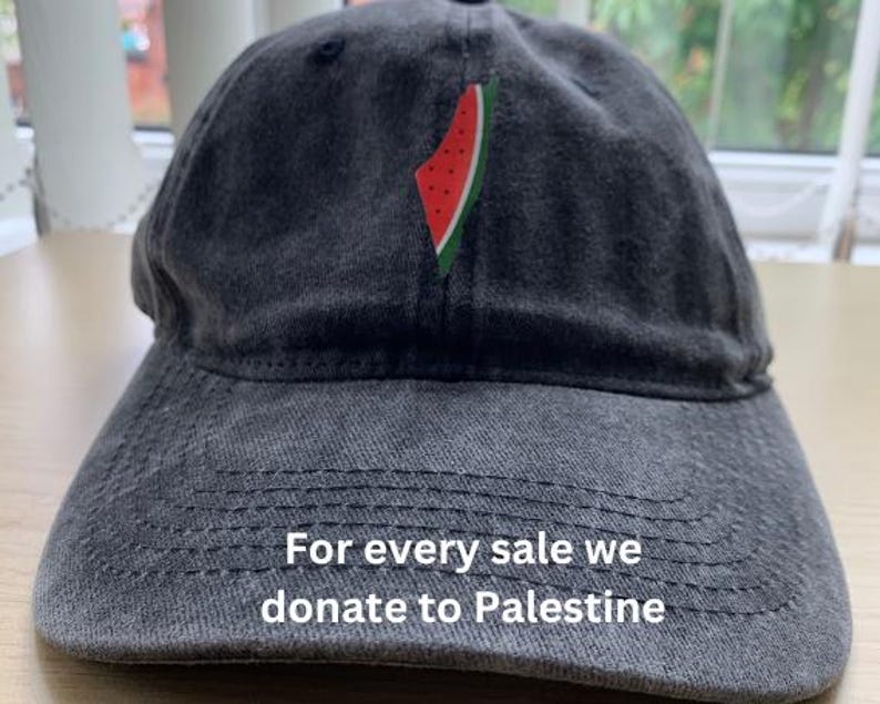Palestine Watermelon Cap, Palestine National Country Shape Cap ...