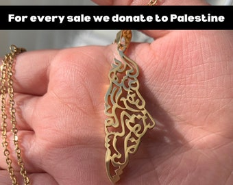 Palestine necklace, Palestine flag colours necklace, palestine fundraiser, Palestine jewellery, Islamic necklace, Ramadan gift, Eid gift