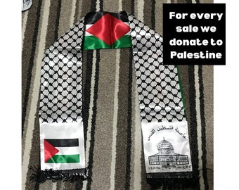 Palestine scarf, Palestine traditional colour scarf, Palestine fundraiser, Gaza scarf