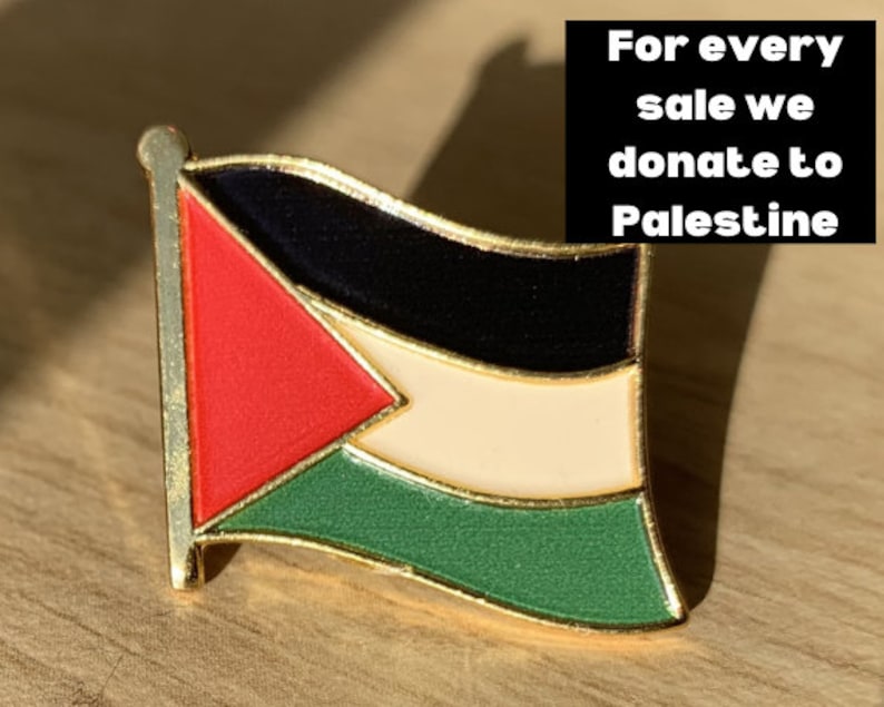 Insigne d'épinglette Palestine Collecte de fonds Palestine Insigne de Gaza Insigne d'épinglette Palestine émail Collecte de fonds Gaza image 1