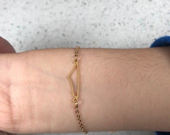 Palestine gold bracelet, Palestine country shape bracelet, Gaza bracelet, Palestine fundraiser, Palestine country shape jewellery