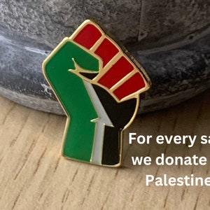 Palestine fist pin badge Palestine fundraiser Gaza badge Palestine enamel lapel pin badge Gaza fundraiser
