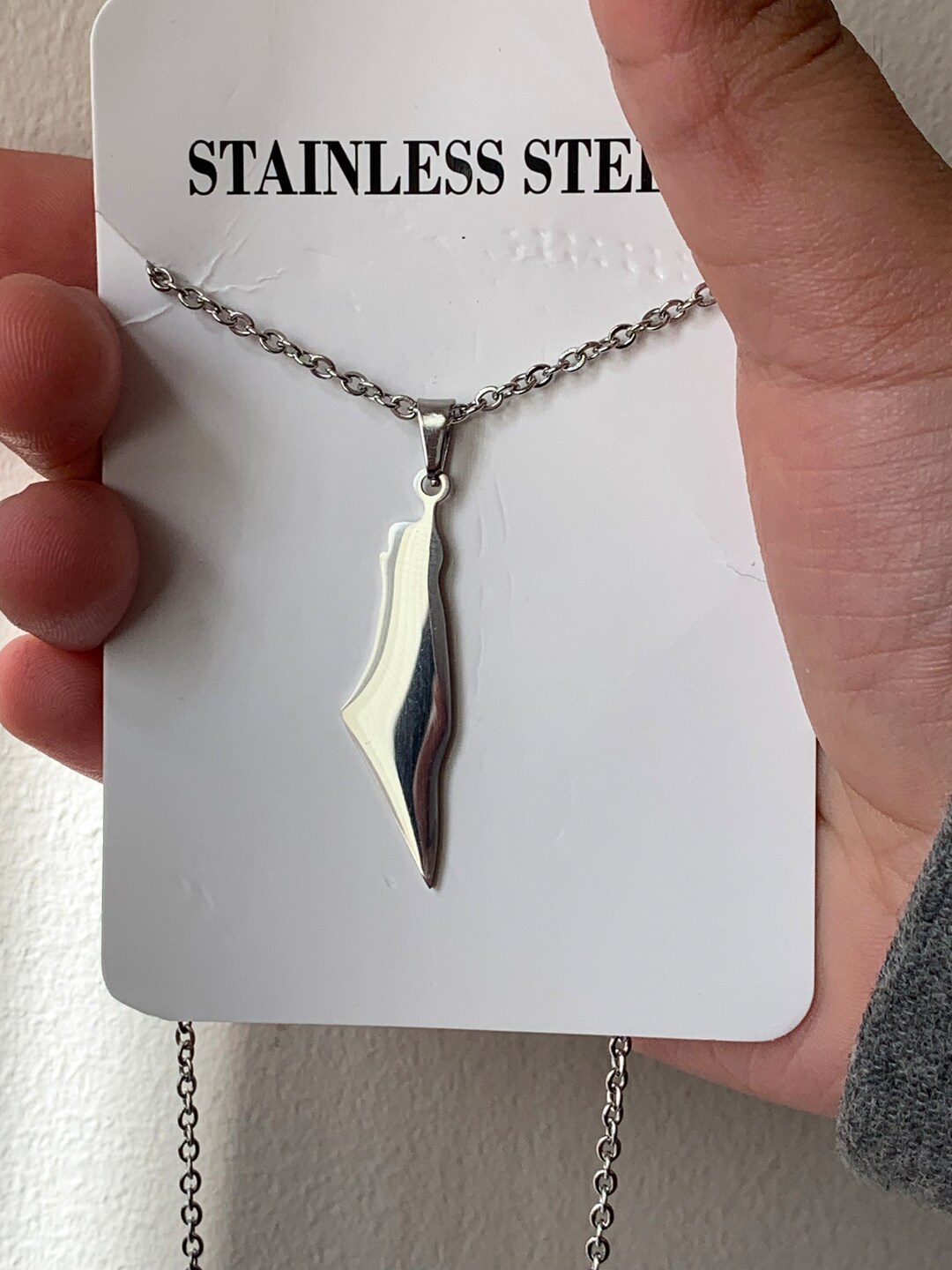 Palestine Necklace, Palestine Gold Country Shape Necklace, Palestine