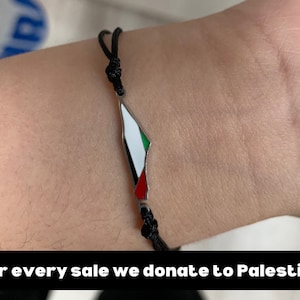 Palestine bracelet, Palestine country shape bracelet, Gaza bracelet, Palestine fundraiser, Palestine country shape jewellery, adjust