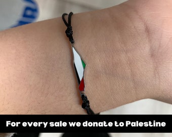 Palestine bracelet, Palestine country shape bracelet, Gaza bracelet, Palestine fundraiser, Palestine country shape jewellery, adjust