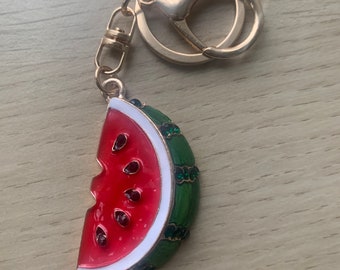 Palestine watermelon keychain, watermelon keychain, Palestine colours keychain, Gaza keychain, Palestine fundraiser