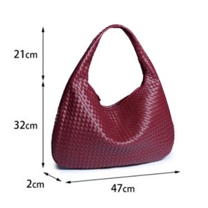 Crescent Women's Bag Braided Dumpling Bag, Fashionable and Versatile Shoulder Bag or Underarm Bag Bild 10