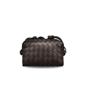 Woven genuine leather bag cowhide mini bag, fashionable women's shoulder bag, handbag, crossbody bag Bild 4