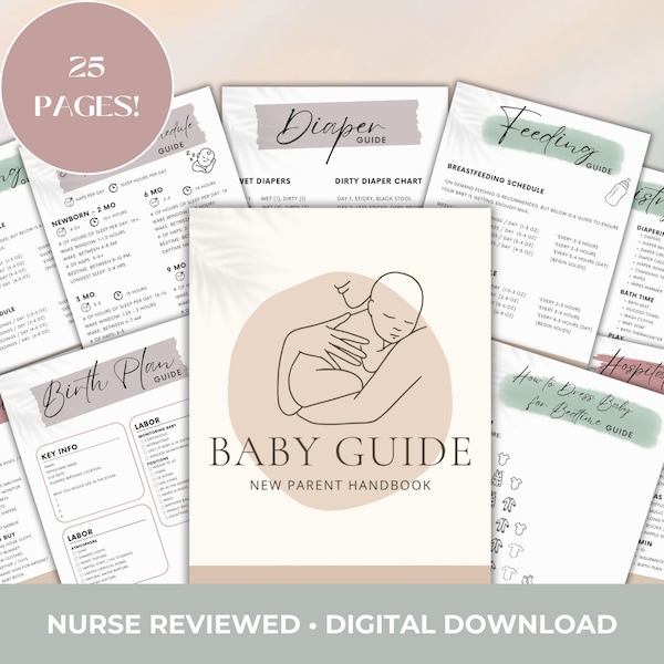 Ultimate New Baby Bundle | Birth Plan, Registry Checklist, Nurse Approved Tips, Growth Charts, Breastfeeding Guide *Nurse Reviewed*