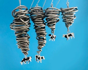Tornado Cow Earrings
