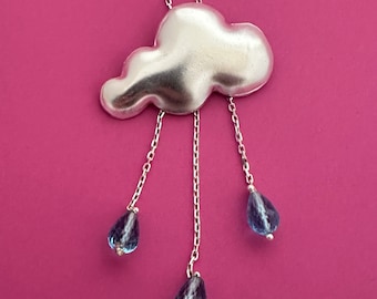 Rain Cloud Necklace