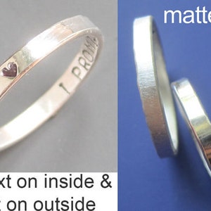 Thin Inner Message Custom Ring image 4