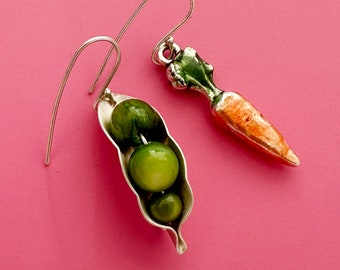 Peas and Carrots Earrings