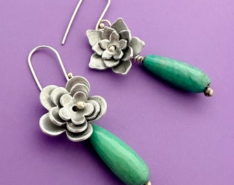 Waterlily Drop Earrings