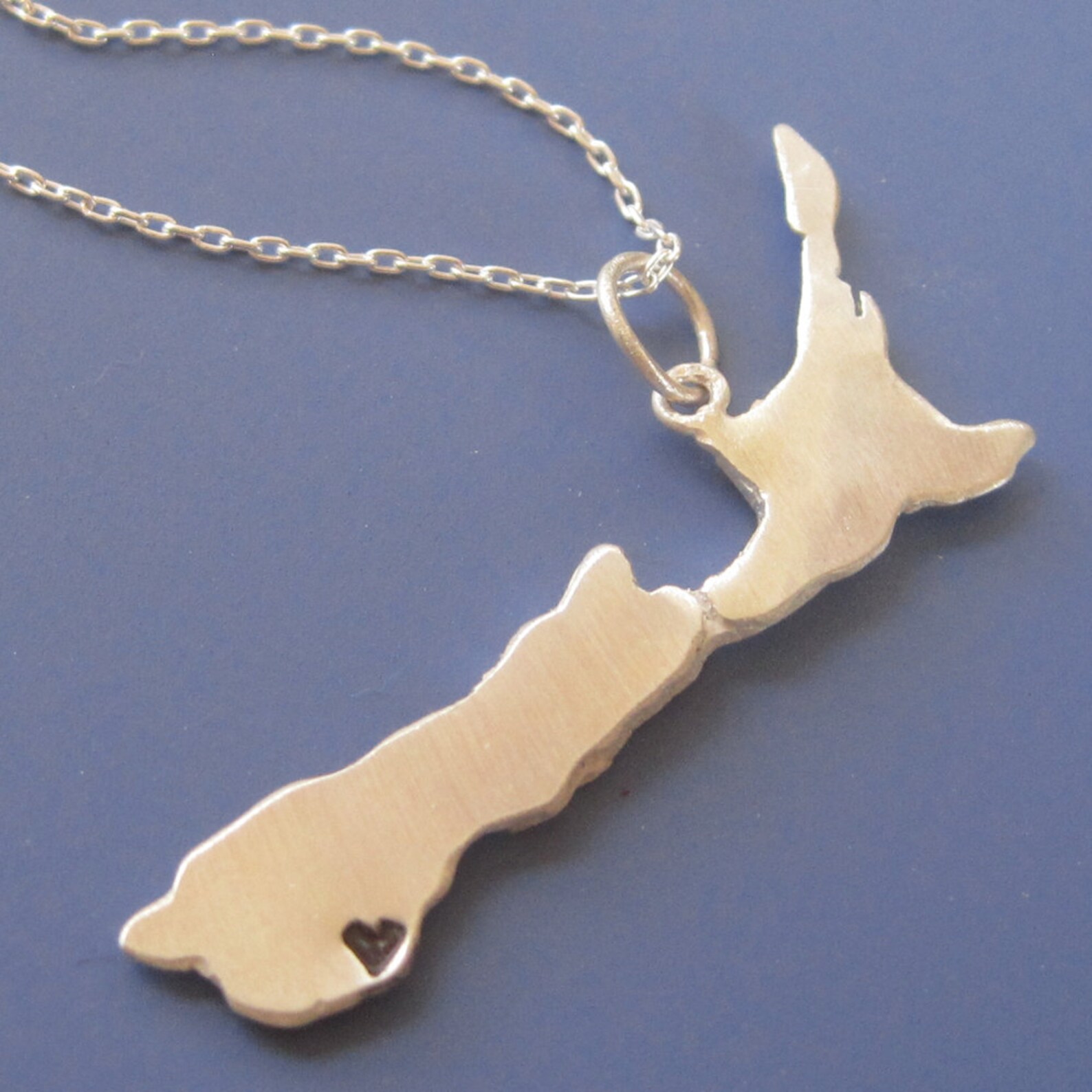 Custom New Zealand Map Necklace Etsy