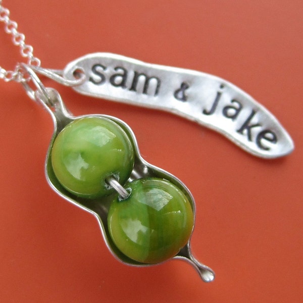 Personalized Peapod Necklace