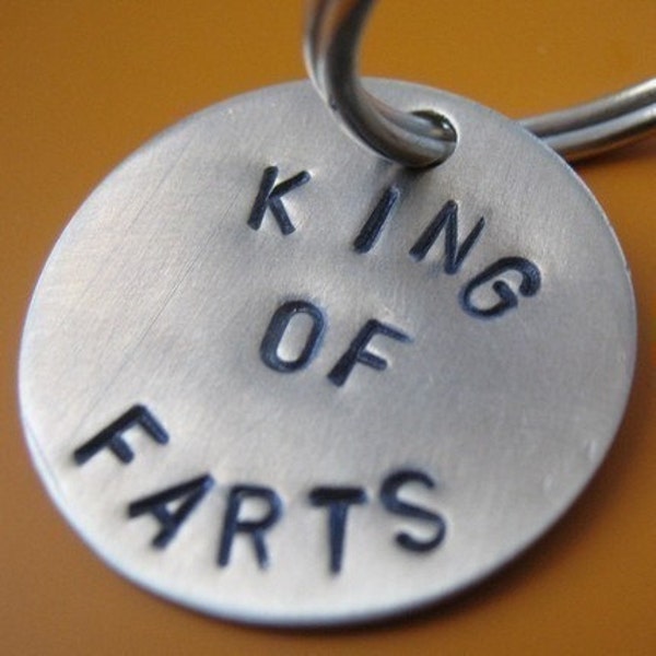 King of Farts dog tag