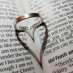 Thin Inner Message Custom Ring image 3