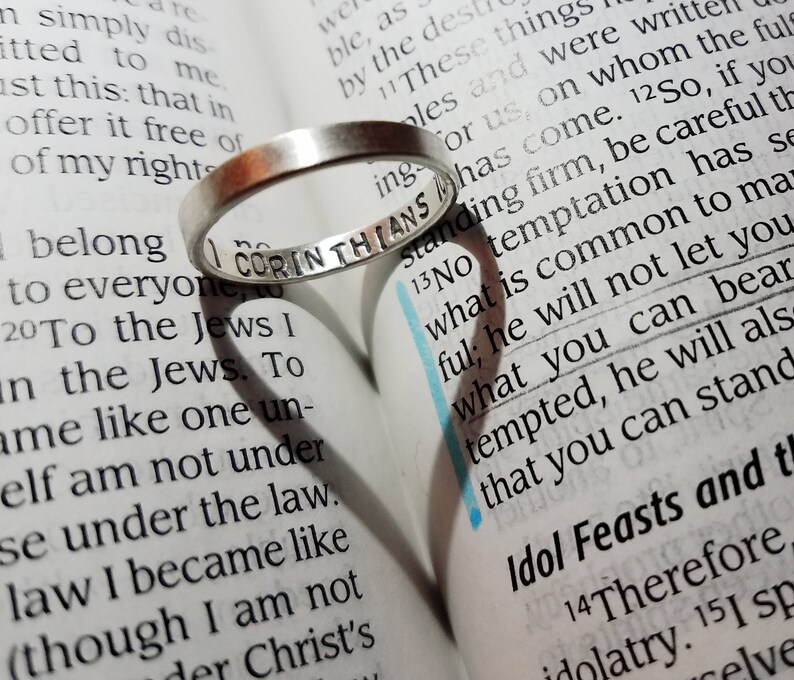 Thin Inner Message Custom Ring image 3