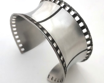 35mm film strip cuff bracelet