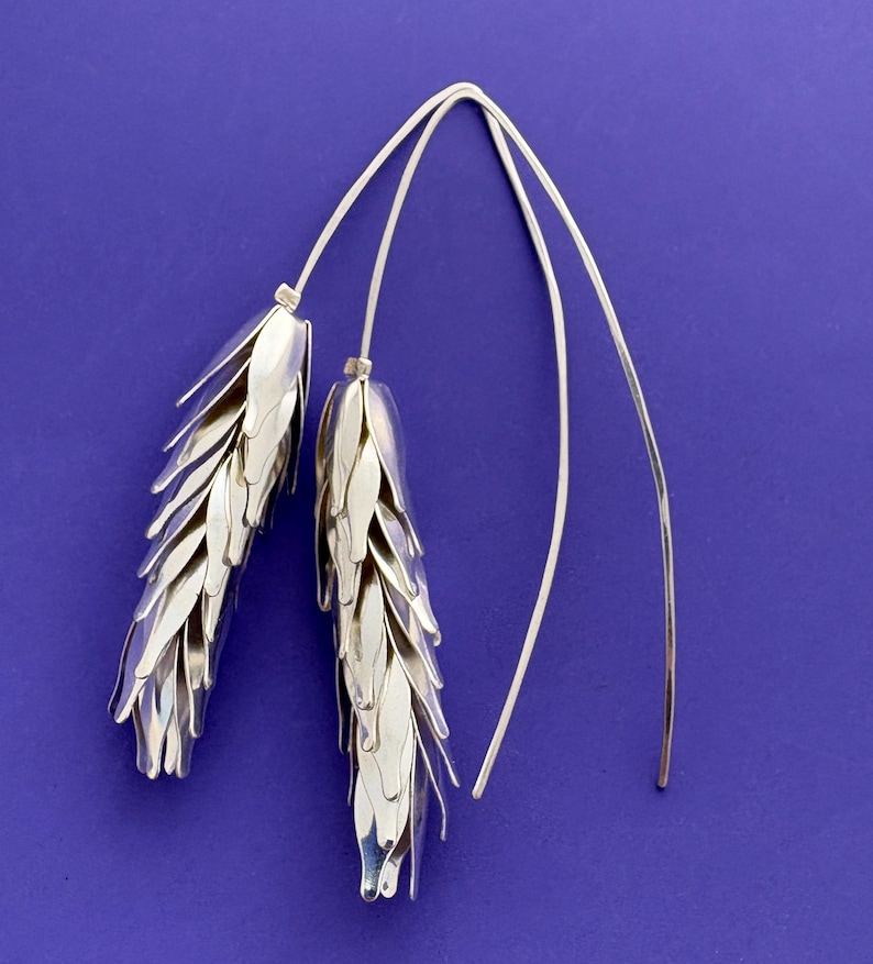 Golden Wheat Earrings image 6