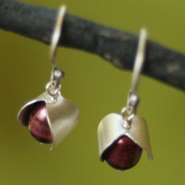 CranBerry Earrings