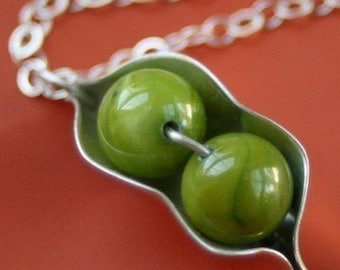 Two Peas in a Pod Necklace