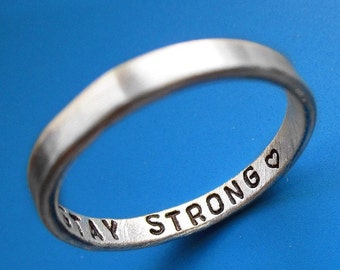 Thin Inner Message Custom Ring