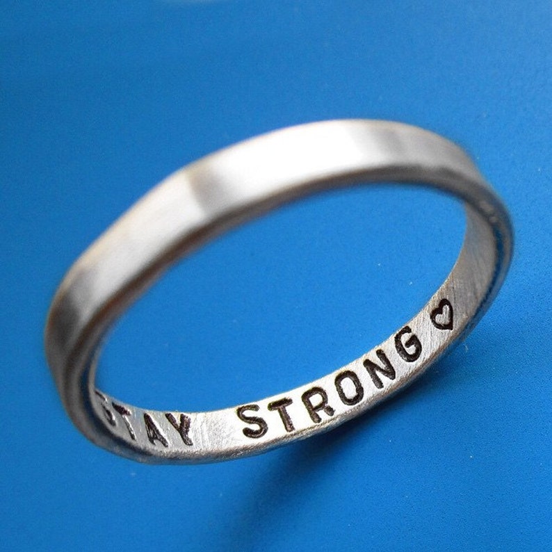 Thin Inner Message Custom Ring image 1