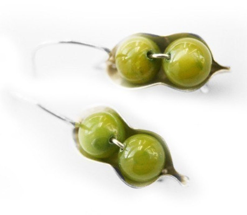 Two Peas in a Pod Earrings Etsy